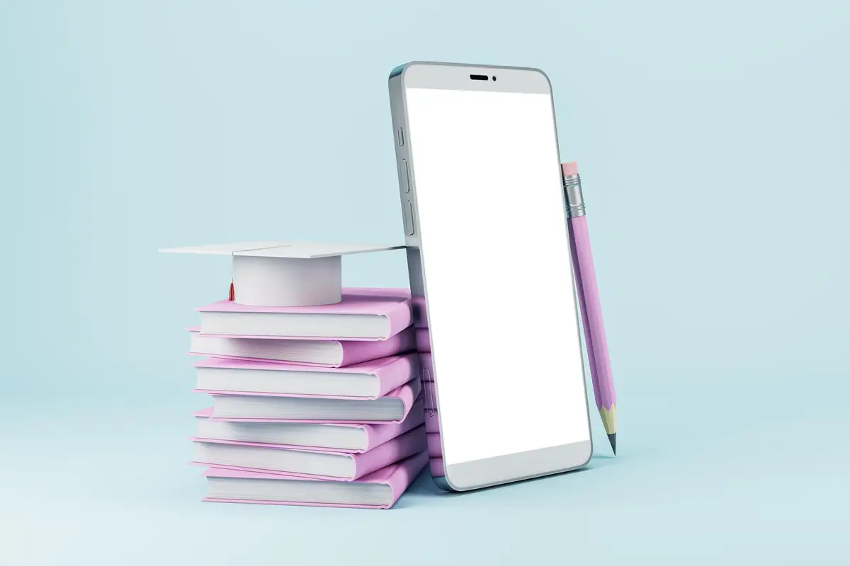 pile de livres smartphone