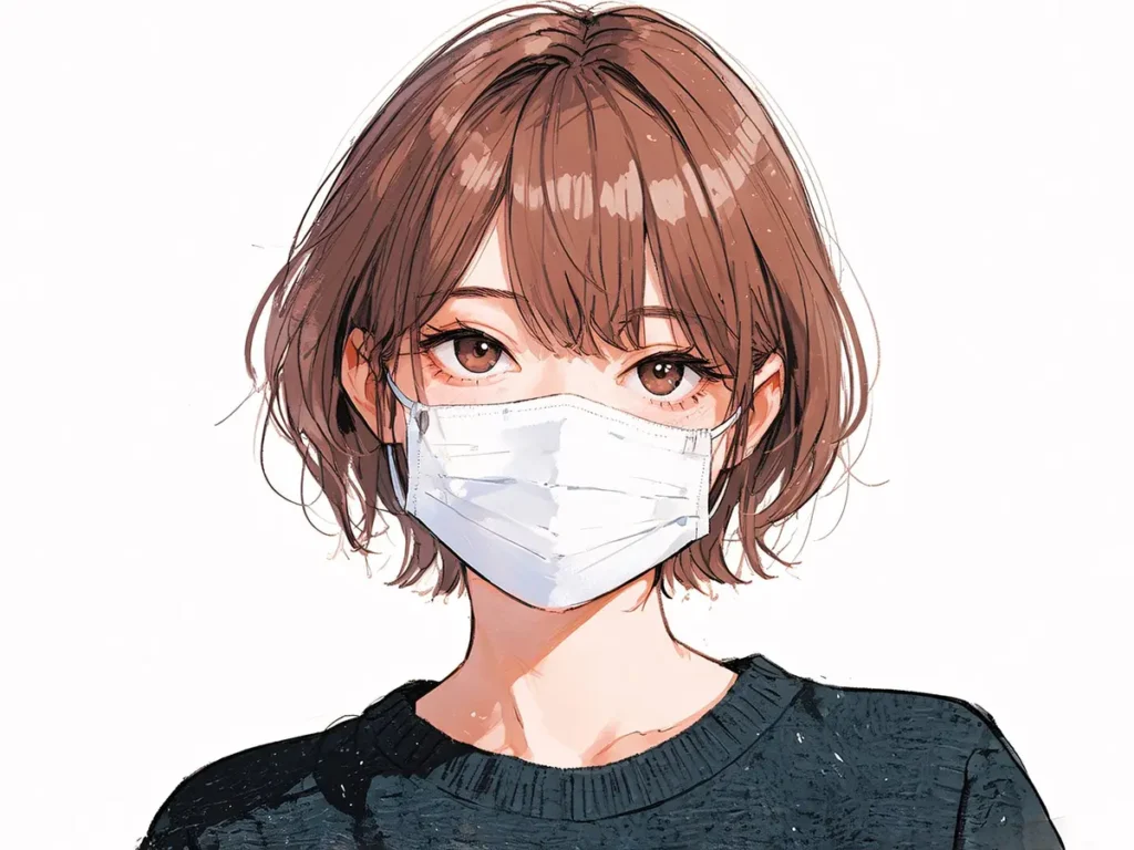 anime school girl mask