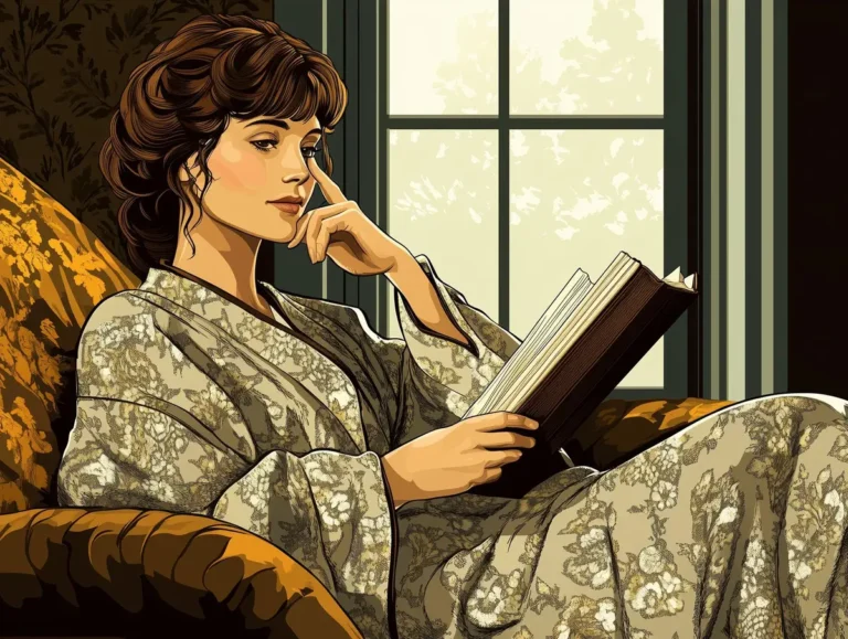Indochine ancienne, femme lisant