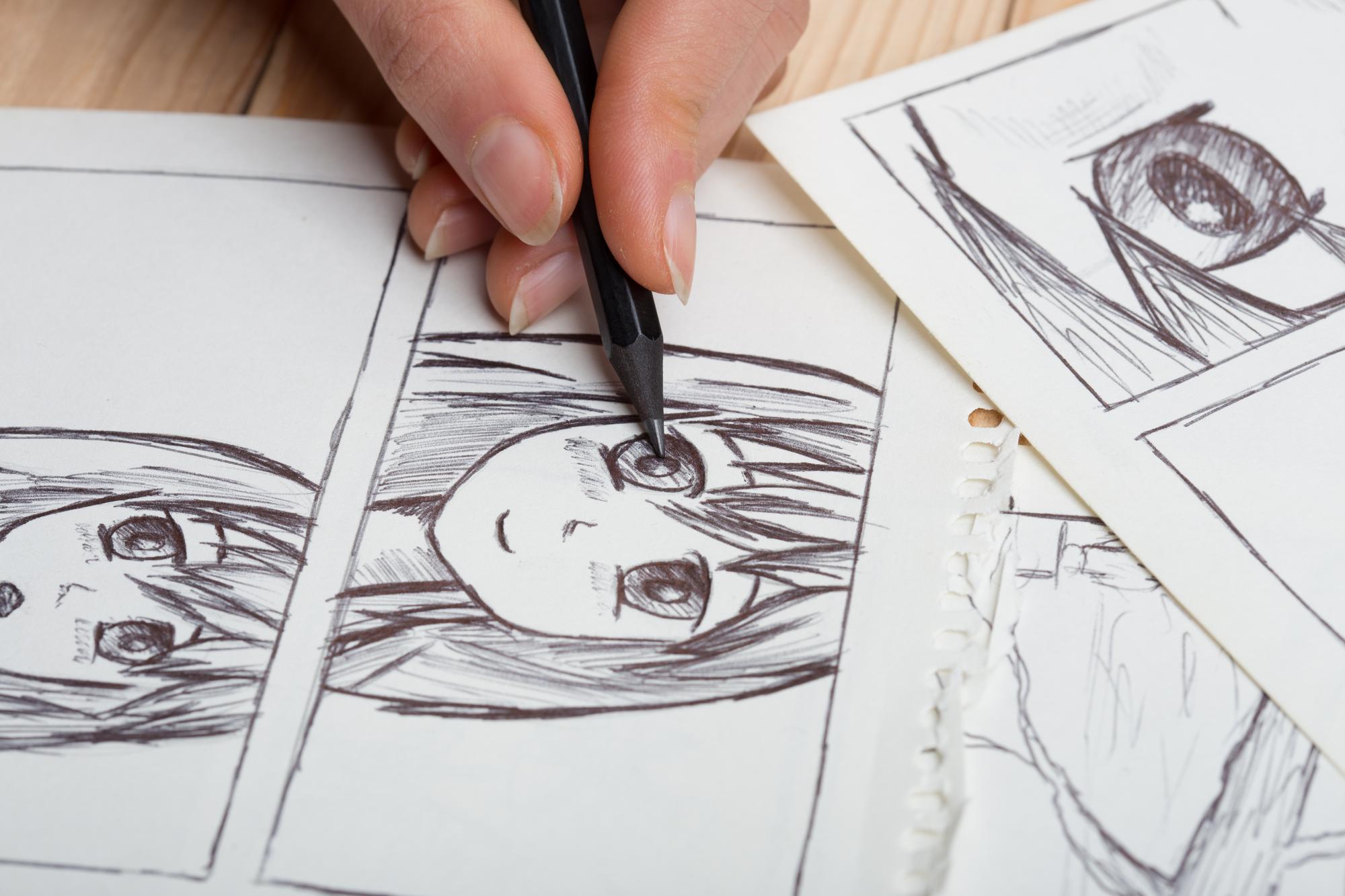 Comment remplir une planche manga vierge étape par étape ?
