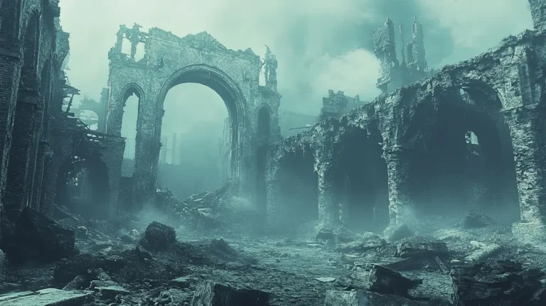 post-apocalyptic ruins