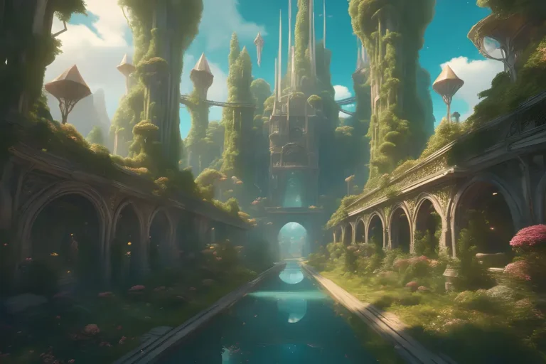 fantasy elf city