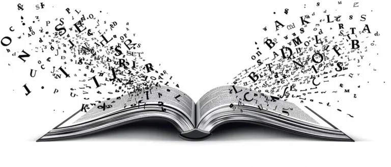 livre ouvert lettres