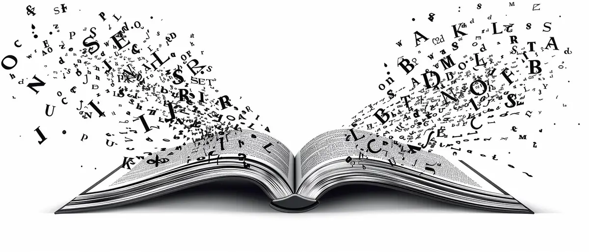 livre ouvert lettres